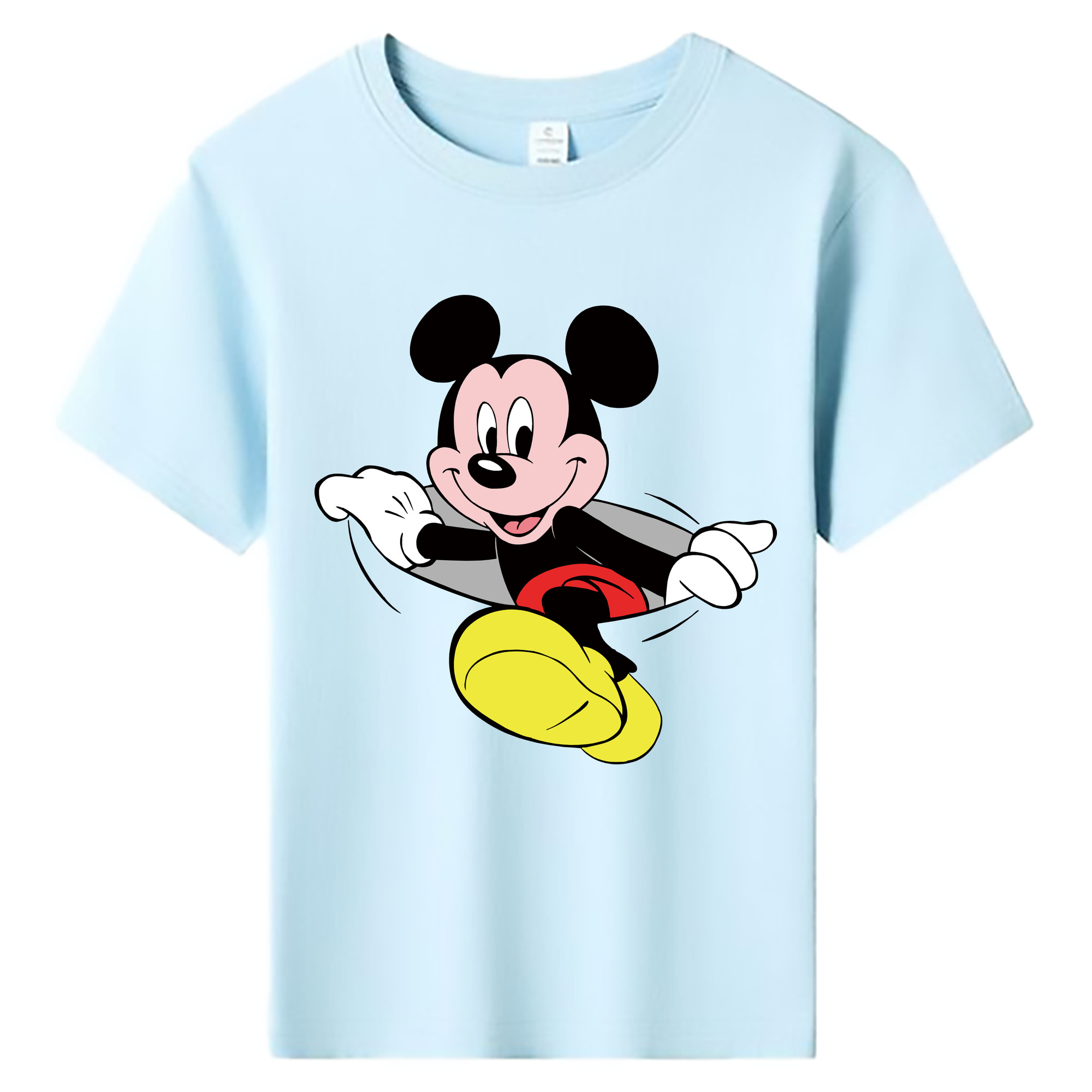 ミッキーマウス Mickey Mouse 綿100％キッズTシャツ（フロントプリント）